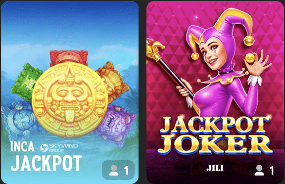 jackpots bij bc game desktop